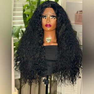 Lace front wig synthetic premium fiber